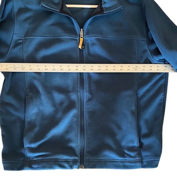 Ll Bean Fleece Sweater Mens Medium Full Zip Blue Jacket Long Sleeve Polyester - Picture 6 of 6